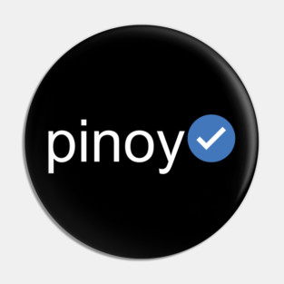Verified Pinoy (White Text) Pin