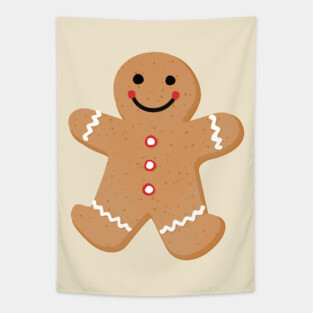 Gingerbread Person Tapestry