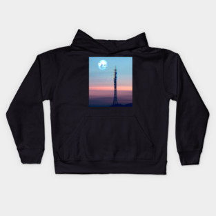 asteroid antenna from the far future Kids Hoodie