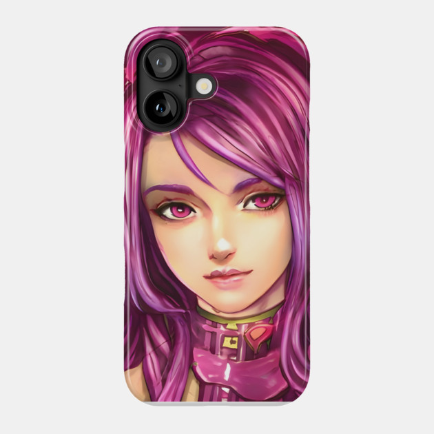 Pink Hair Anime Girl Phone Case by animegirlnft