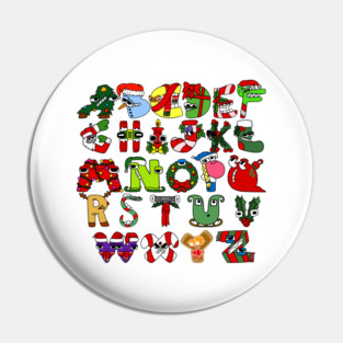 Alphabet Lore Christmas For Boys, Girls Pin