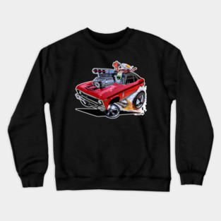 SUPER Nova 1970 Chevy Nova RED Crewneck Sweatshirt