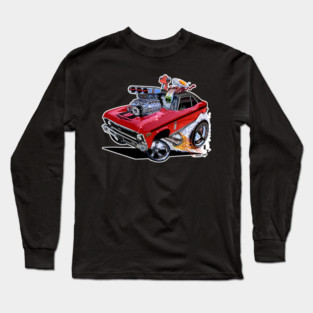 SUPER Nova 1970 Chevy Nova RED Long Sleeve T-Shirt
