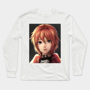 Red Hair Anime Girl Long Sleeve T-Shirt