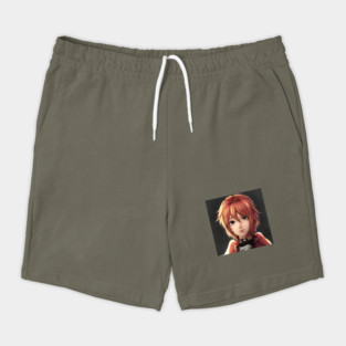Red Hair Anime Girl Shorts