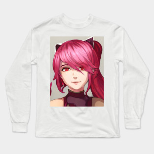 Red Hair Anime Girl Long Sleeve T-Shirt