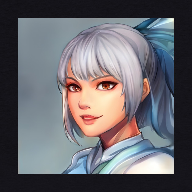 Grey Hair Anime Girl by animegirlnft