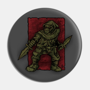 Half Orc assassin Pin