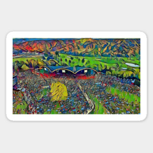 Alpine Valley Water Color Sticker