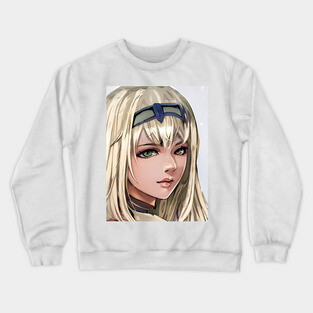 Blonde Hair Anime Girl Crewneck Sweatshirt