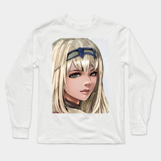 Blonde Hair Anime Girl Long Sleeve T-Shirt