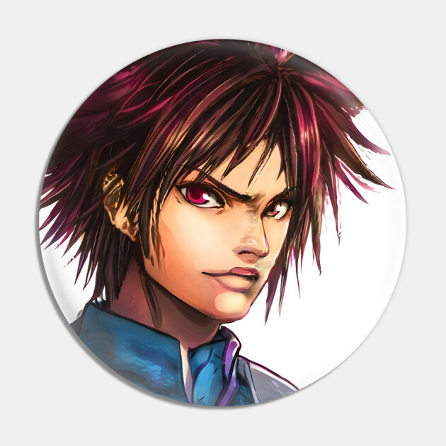Brown Hair Anime Boy Pin by animegirlnft