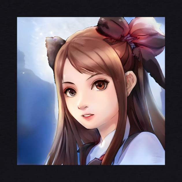 Brown Hair Anime Girl by animegirlnft