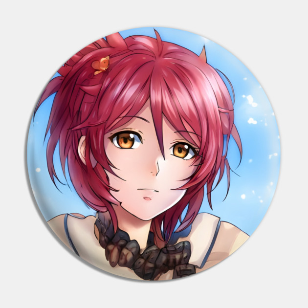 Red Hair Anime Girl Pin by animegirlnft
