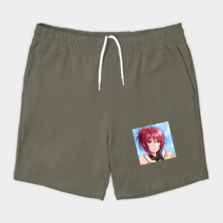 Red Hair Anime Girl Shorts