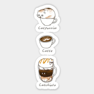 Coffee Right Meow Sticker