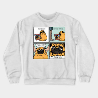 Another Wrinkle Pug Crewneck Sweatshirt