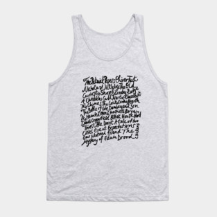 Charles Dickens Novels Tank Top