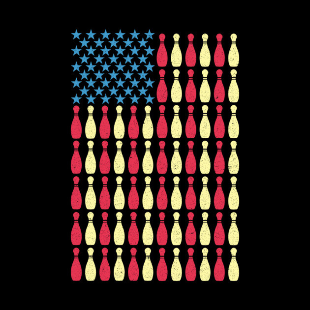Patriotic Bowling US Flag Gift by The WYLD Tribe
