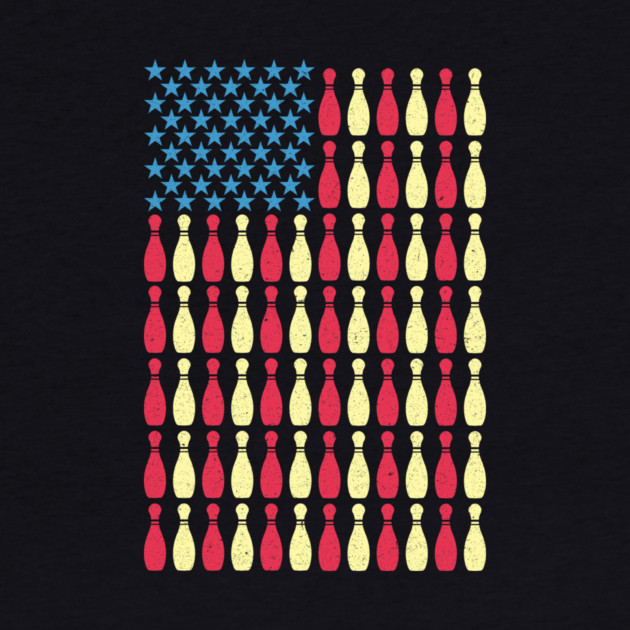 Patriotic Bowling US Flag Gift by The WYLD Tribe