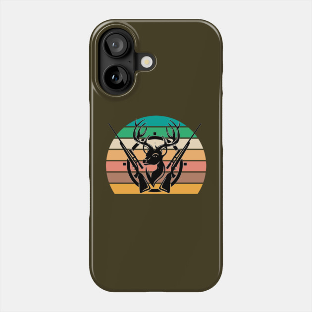 Retro Deer Hunting Gift Phone Case by The WYLD Tribe