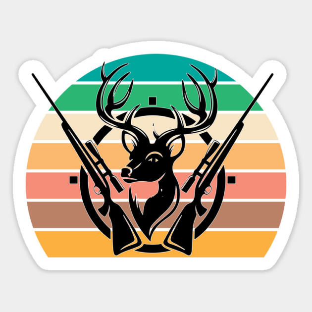 Retro Deer Hunting Gift Magnet by The WYLD Tribe