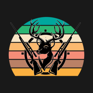 Retro Deer Hunting Gift T-Shirt