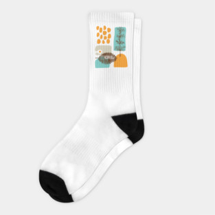 Tropical Abstract Socks