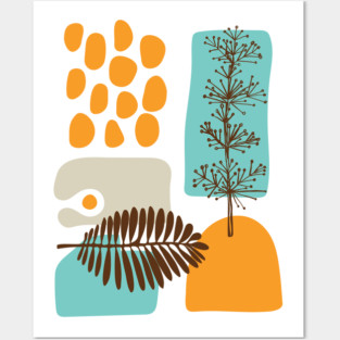 Tropical Abstract Posters and Art