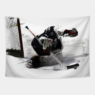 No Goal! - Ice Hockey Goalie Tapestry