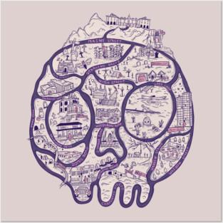 Horror map! Posters and Art