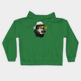 Hunter S Thompson Dog Kids Hoodie