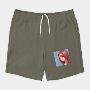 Light Brown Hair Anime Girl Shorts