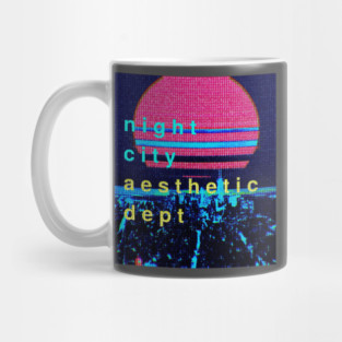 night city aesthetic department Mug
