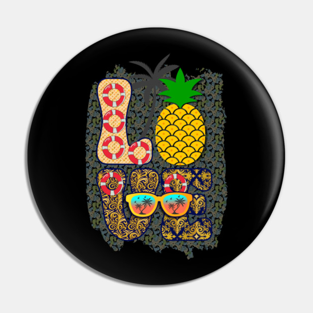 Love Pineapple Summer Gift Pin by The WYLD Tribe