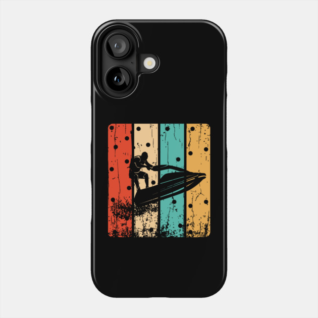 Retro Jet Skiing Gifts Phone Case by The WYLD Tribe