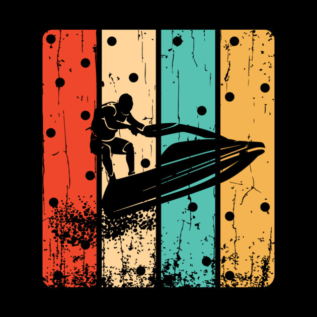Retro Jet Skiing Gifts by The WYLD Tribe