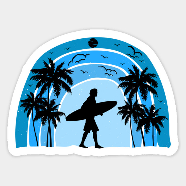 Surfing Beach Gift Sticker by The WYLD Tribe