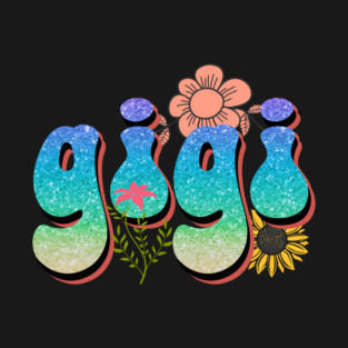 Retro Gigi Floral Gift T-Shirt