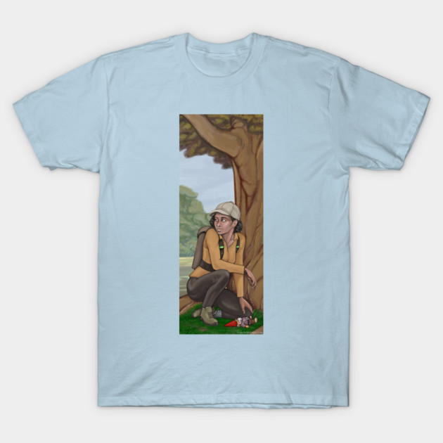 Mystery in the woods T-Shirt by Aaron Siddall