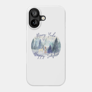 Merry Yule and Happy Solstice Phone Case