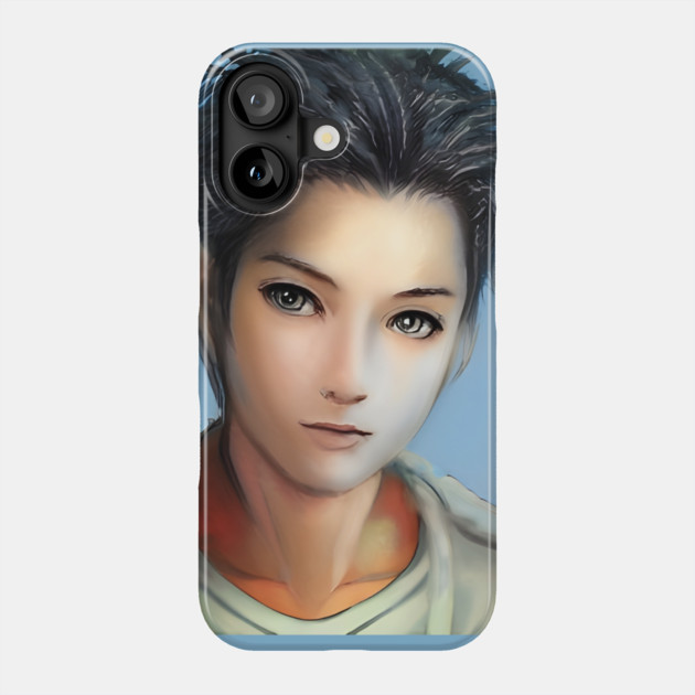 Black Hair Anime Boy Phone Case by animegirlnft