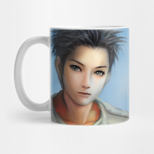Black Hair Anime Boy Mug