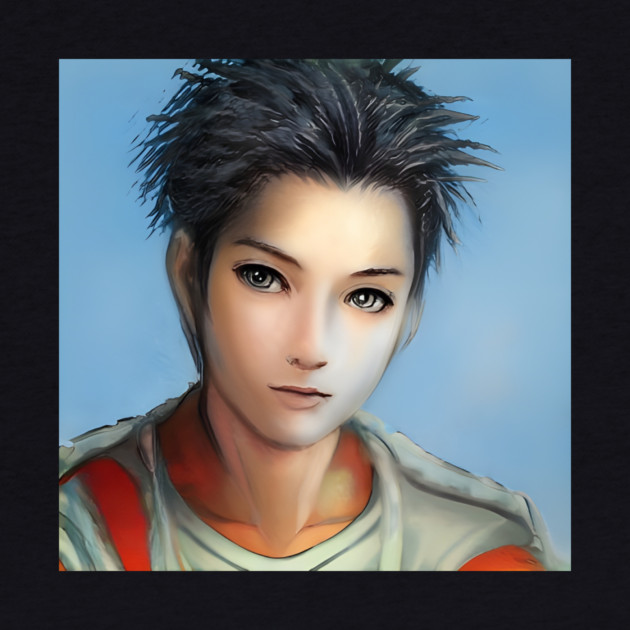 Black Hair Anime Boy by animegirlnft