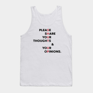 Shut Up Funny Tank Top