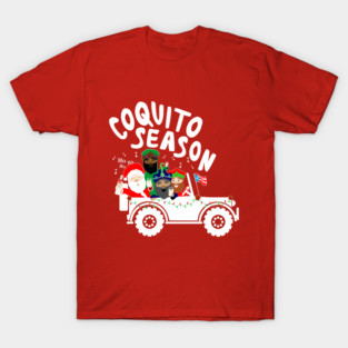 Puerto Rican Coquito Season Christmas Chinchorreo Santa Three Kings White T-Shirt