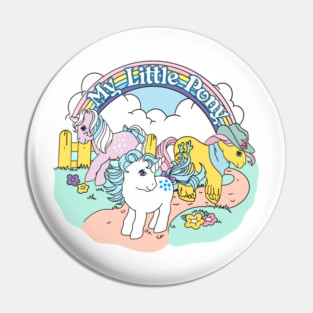 Little Pony Vintage 80s Style Retro Nostalgic Cartoon Graphic Pin