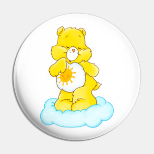 CARE Bear - Rainbow Cartoon, vintage, childhood, animated, 1980s cartoons, friendship, love Sunshine Pin