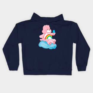 CARE Bear - Rainbow Cartoon, vintage, childhood, animated, 1980s cartoons, friendship, love Kids Hoodie