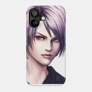 Purple Hair Anime Boy Phone Case